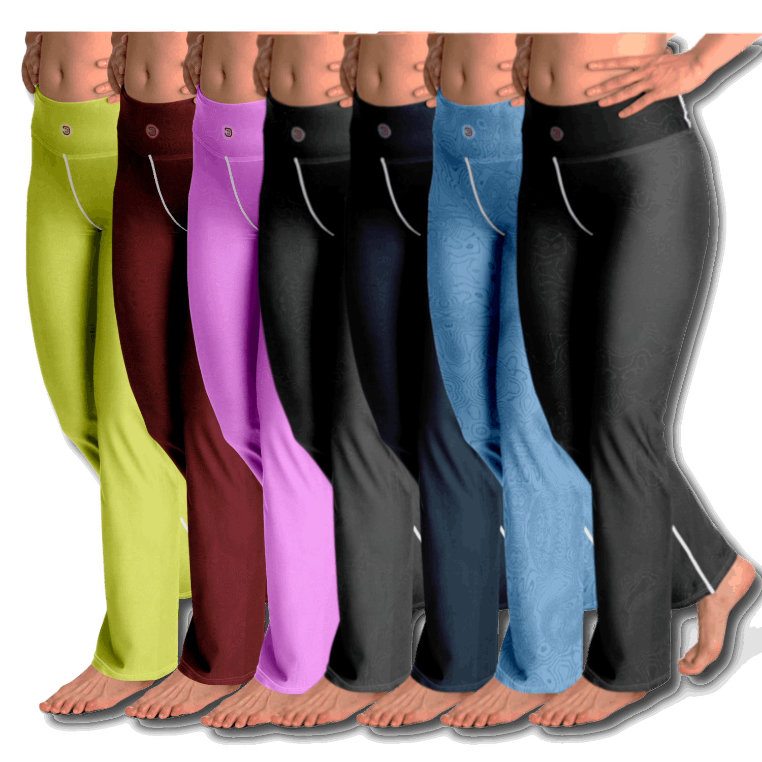  Just Being You, Your Way!-Activewear for Divas | Standout during aerobics, get your next pair of flared leggings designed just for you!-Leggings - AOP - FLARE FREE STYLE TC P1P2P3