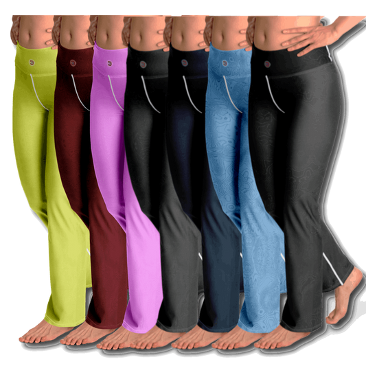  Just Being You, Your Way!-Activewear for Divas | Standout during aerobics, get your next pair of flared leggings designed just for you!-Leggings - AOP - FLARE FREE STYLE TC P1P2P3