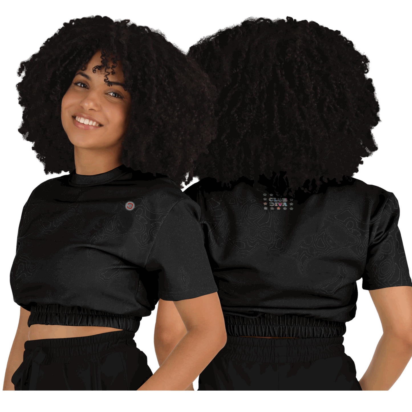  Just Being You, Your Way!-Activewear for Divas | Trendy and versatile crop top makes you look and feel amazing-Crop Top - AOP - TC P0P1