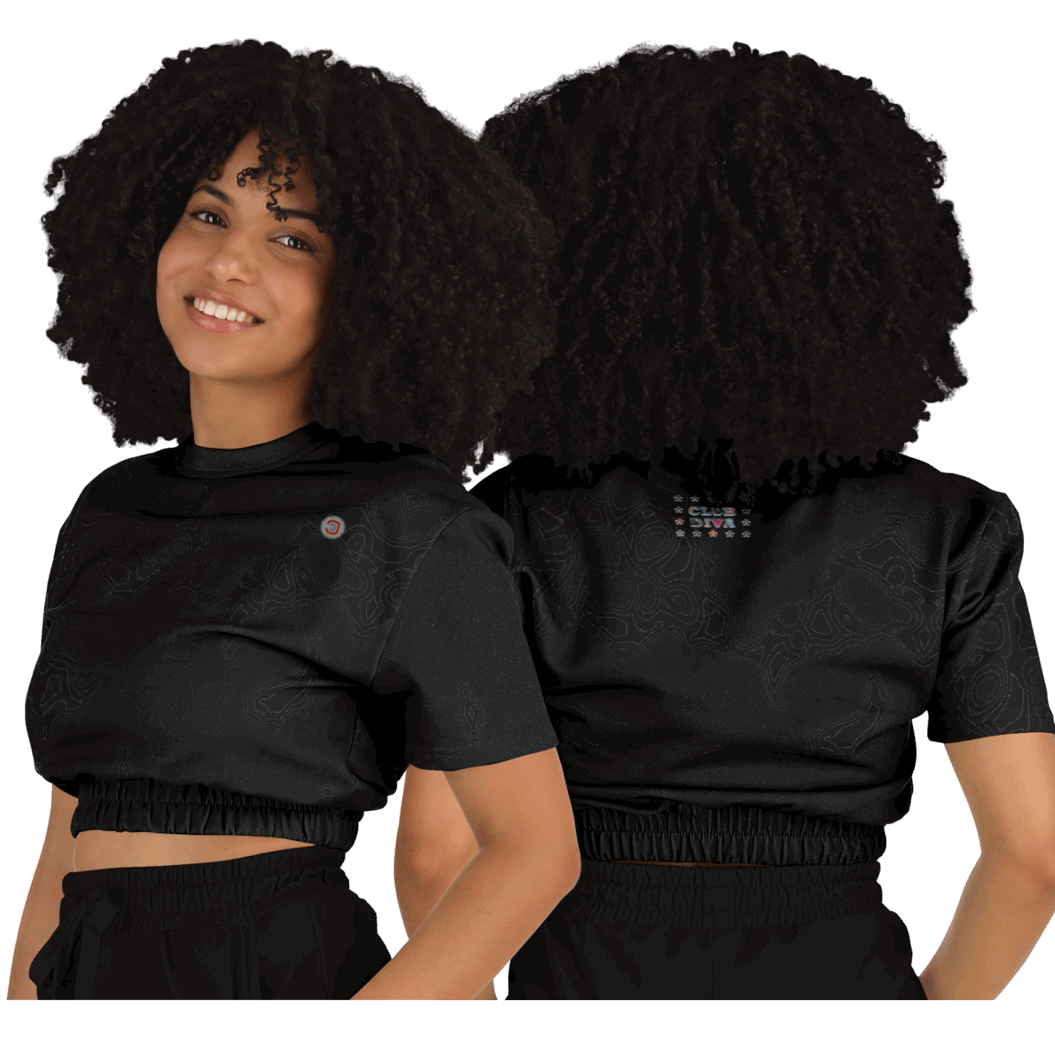  Just Being You, Your Way!-Activewear for Divas | Trendy and versatile crop top makes you look and feel amazing-Crop Top - AOP - TC P0P1