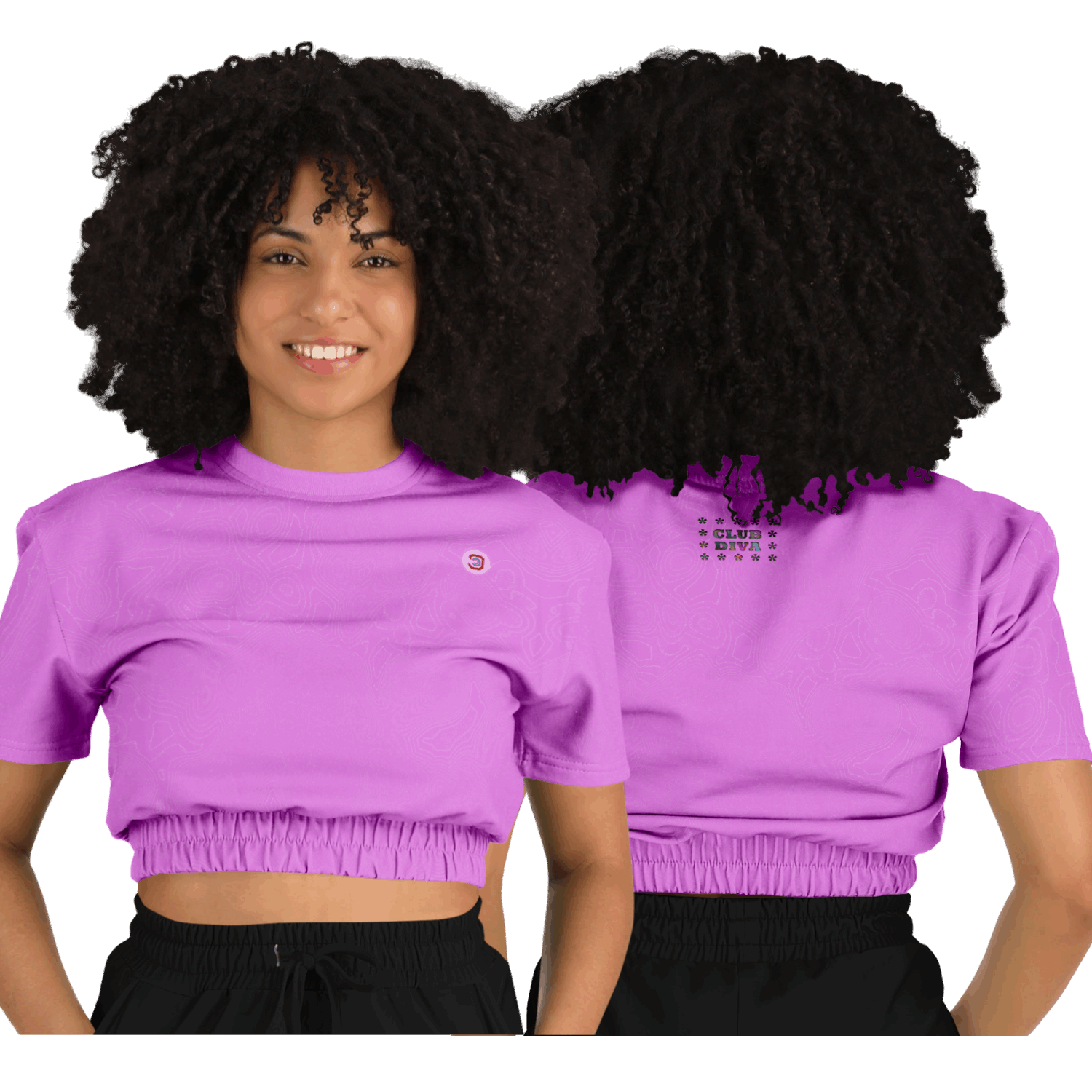  Just Being You, Your Way!-Activewear for Divas | Trendy and versatile crop top makes you look and feel amazing-Crop Top - AOP - TC P0P1