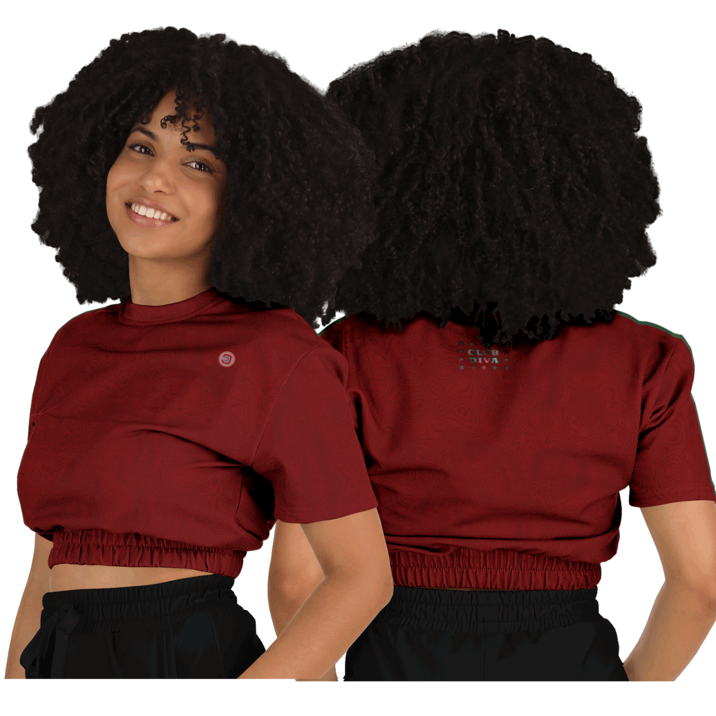  Just Being You, Your Way!-Activewear for Divas | Trendy and versatile crop top makes you look and feel amazing-Crop Top - AOP - TC P0P1