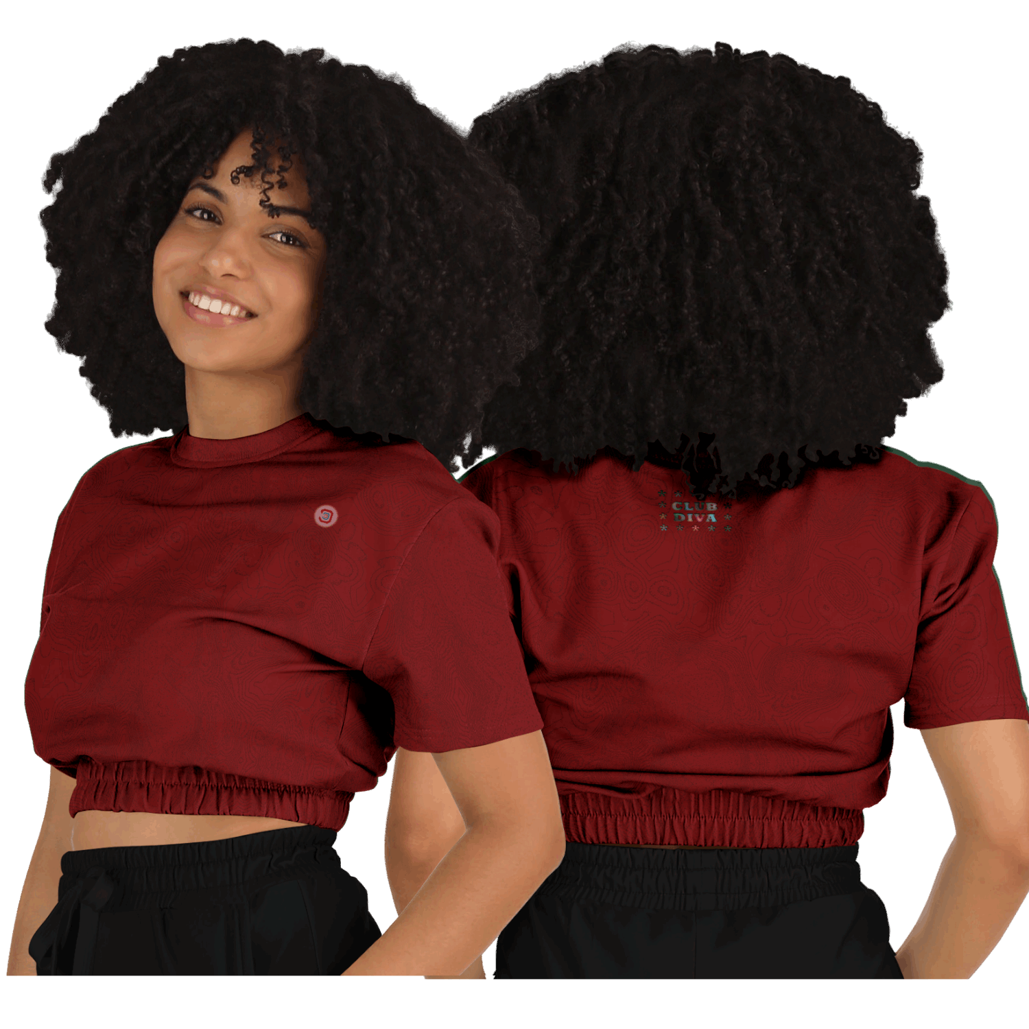  Just Being You, Your Way!-Activewear for Divas | Trendy and versatile crop top makes you look and feel amazing-Crop Top - AOP - TC P0P1