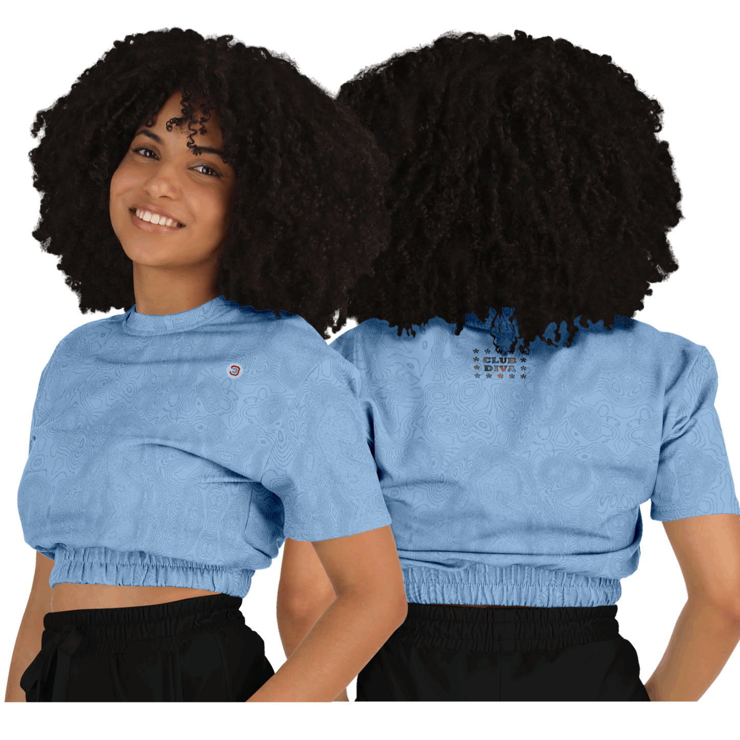  Just Being You, Your Way!-Activewear for Divas | Trendy and versatile crop top makes you look and feel amazing-Crop Top - AOP - TC P0P1