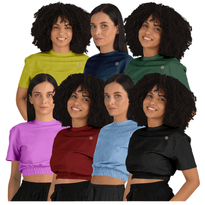  Just Being You, Your Way!-Activewear for Divas | Trendy and versatile crop top makes you look and feel amazing-Crop Top - AOP - TC P0P1