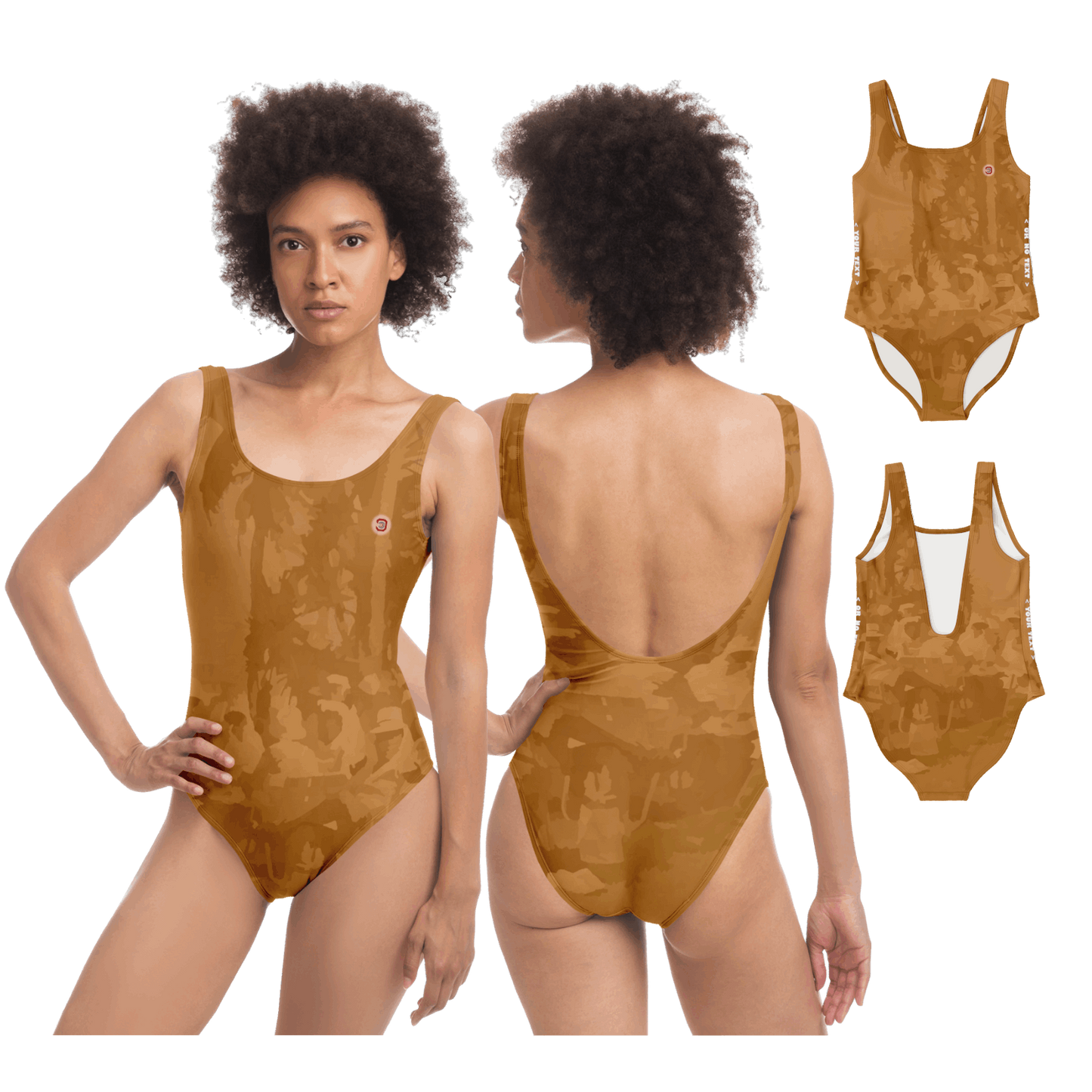  Just Being You, Your Way!-Activewear for Divas | Wow everyone at the beach or the pool with this 1-piece swimsuit.-One-Piece Swimsuit - AOP - TP P0P1P2P3