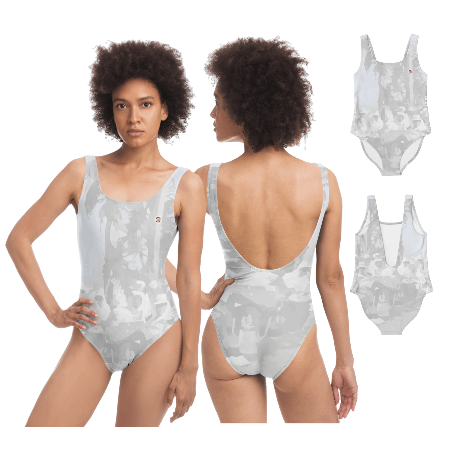  Just Being You, Your Way!-Activewear for Divas | Wow everyone at the beach or the pool with this 1-piece swimsuit.-One-Piece Swimsuit - AOP - TP P0P1P2P3