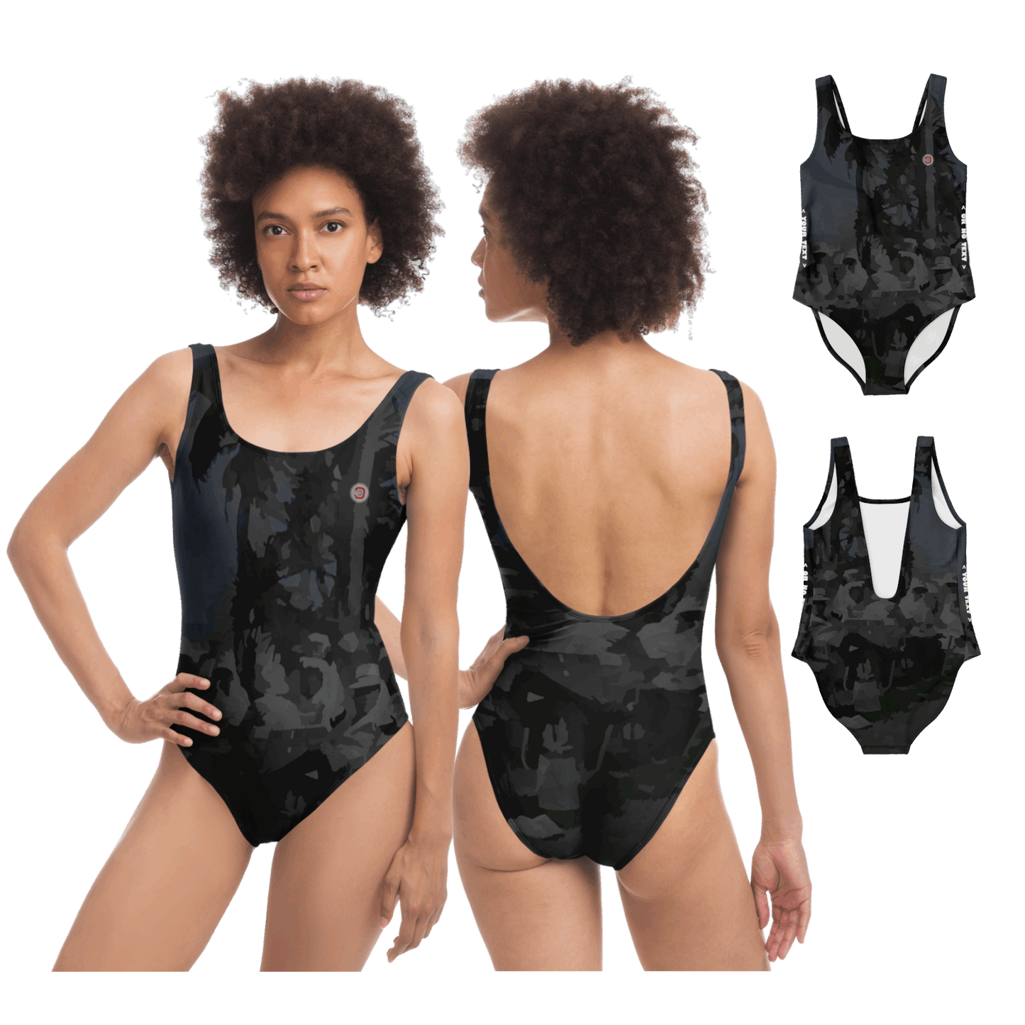  Just Being You, Your Way!-Activewear for Divas | Wow everyone at the beach or the pool with this 1-piece swimsuit.-One-Piece Swimsuit - AOP - TP P0P1P2P3