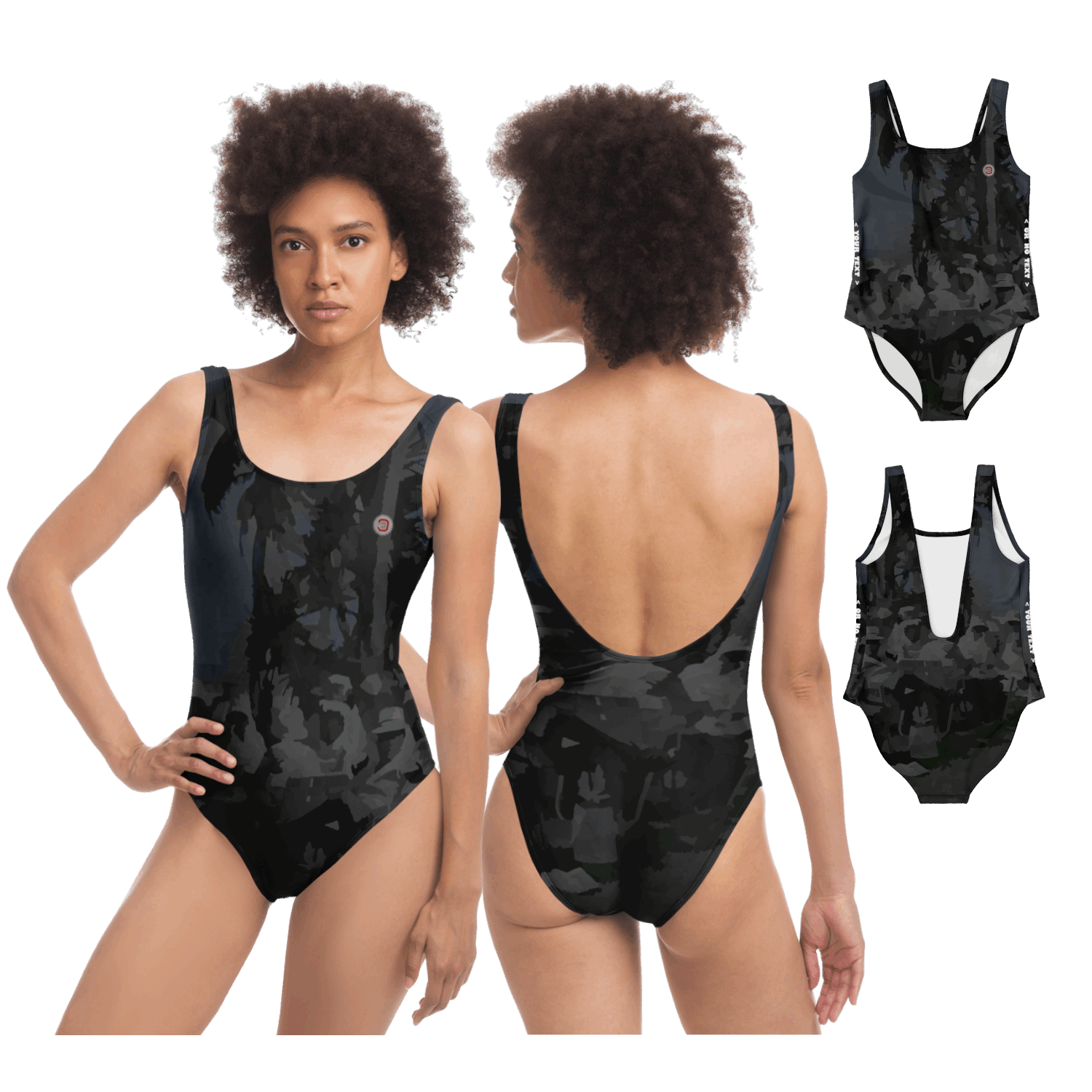  Just Being You, Your Way!-Activewear for Divas | Wow everyone at the beach or the pool with this 1-piece swimsuit.-One-Piece Swimsuit - AOP - TP P0P1P2P3