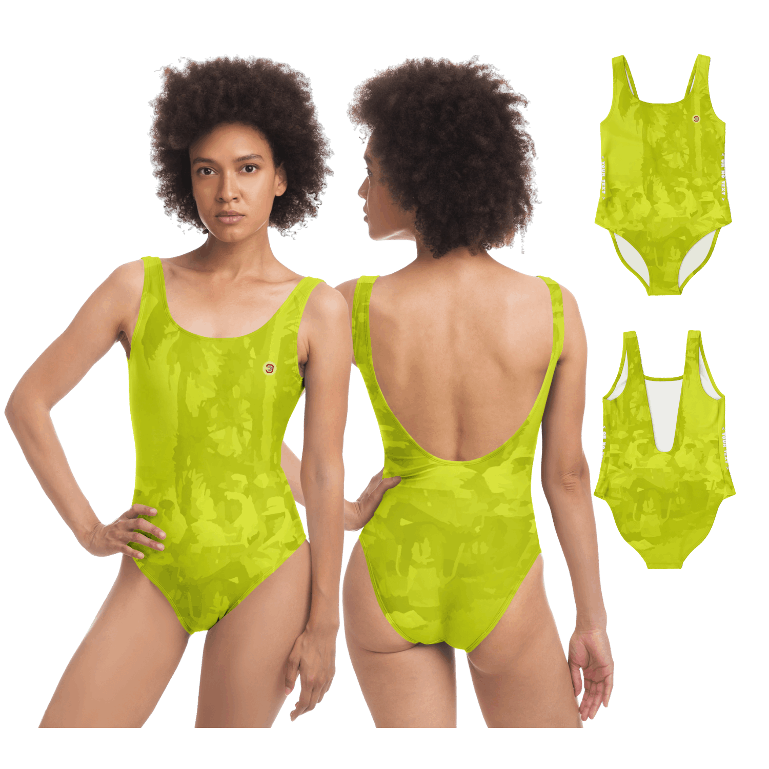  Just Being You, Your Way!-Activewear for Divas | Wow everyone at the beach or the pool with this 1-piece swimsuit.-One-Piece Swimsuit - AOP - TP P0P1P2P3