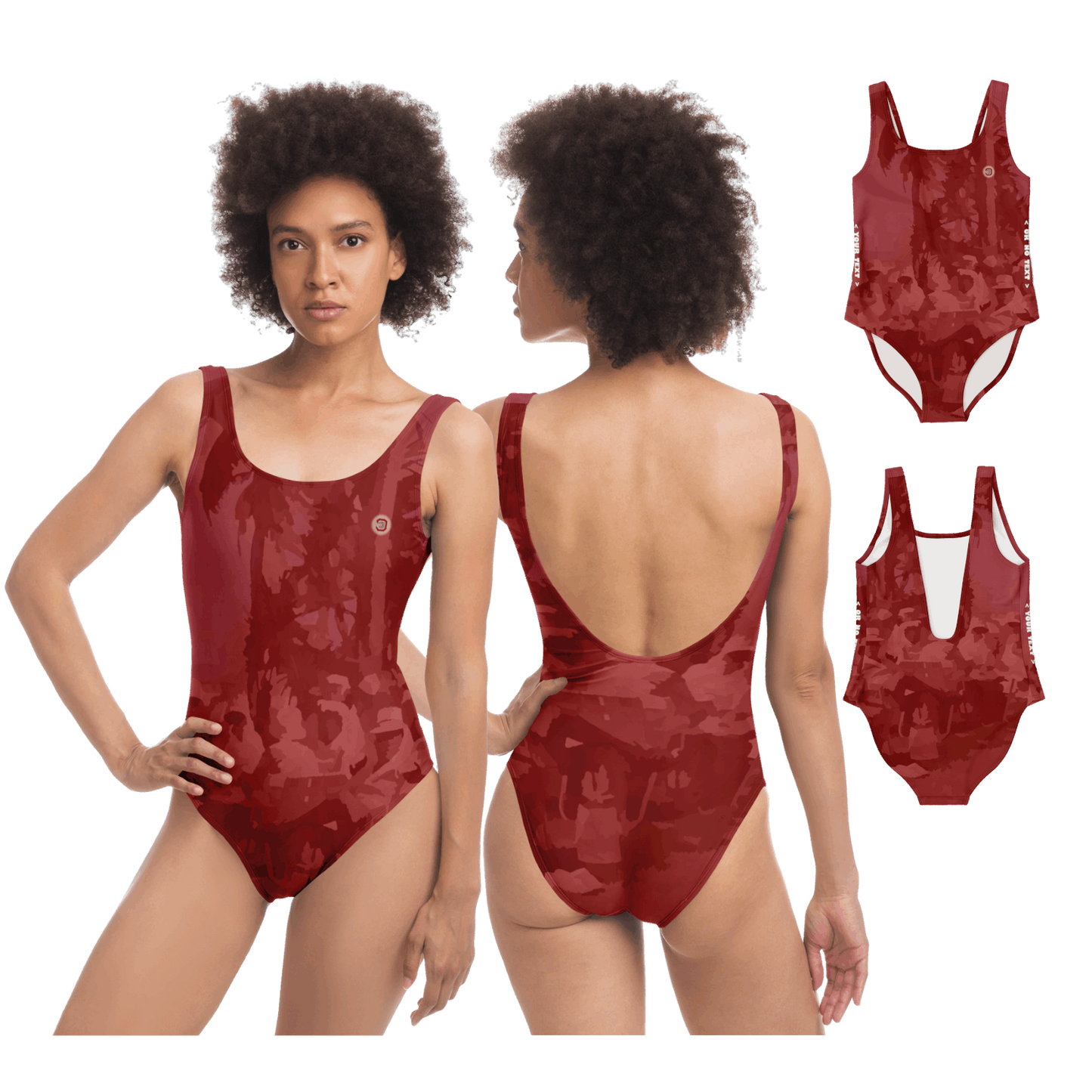  Just Being You, Your Way!-Activewear for Divas | Wow everyone at the beach or the pool with this 1-piece swimsuit.-One-Piece Swimsuit - AOP - TP P0P1P2P3