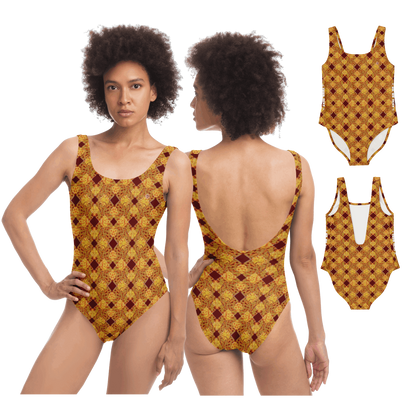  Just Being You, Your Way!-Activewear for Divas | Wow everyone at the beach or the pool with this 1-piece swimsuit.-One-Piece Swimsuit - AOP - MIX P0P1P2P3