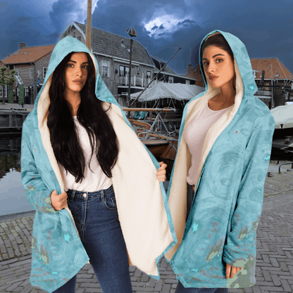  Just Being You, Your Way!-Activewear for Divas | Your best memories as the design for your cloak. Any design and base color!-Microfleece Cloak - AOP MIX FREE STYLE P1P2P3