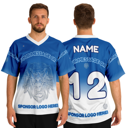  Just Being You, Your Way!-Activewear for Dudes | Add your text for free to this customizable all-over-printed football shirt.-Football Jersey - AOP - LG P1