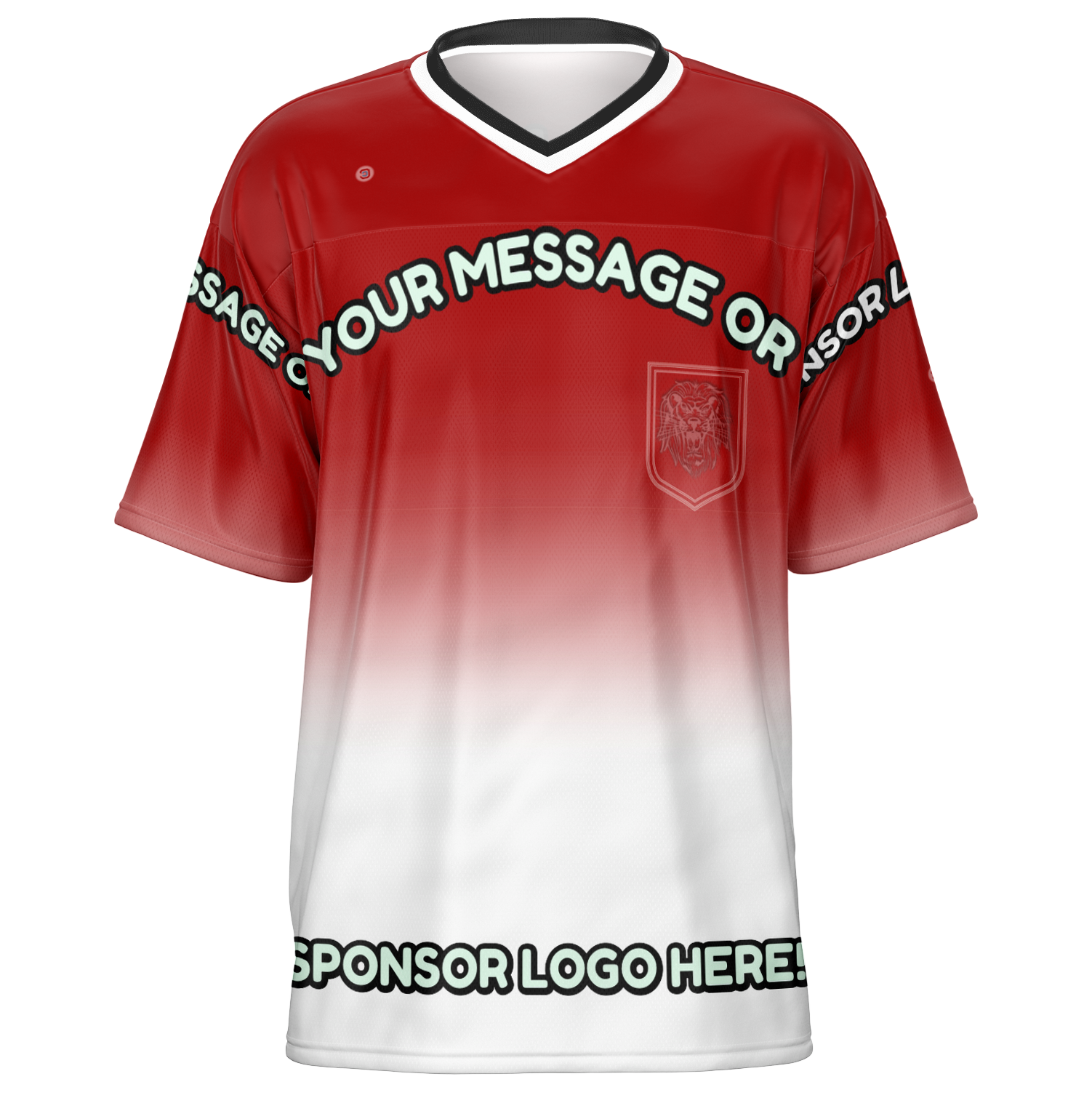  Just Being You, Your Way!-Activewear for Dudes | Add your text for free to this customizable all-over-printed football shirt.-Football Jersey - AOP - LG P1