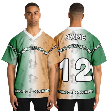  Just Being You, Your Way!-Activewear for Dudes | Add your text for free to this customizable all-over-printed football shirt.-Football Jersey - AOP - LG P1