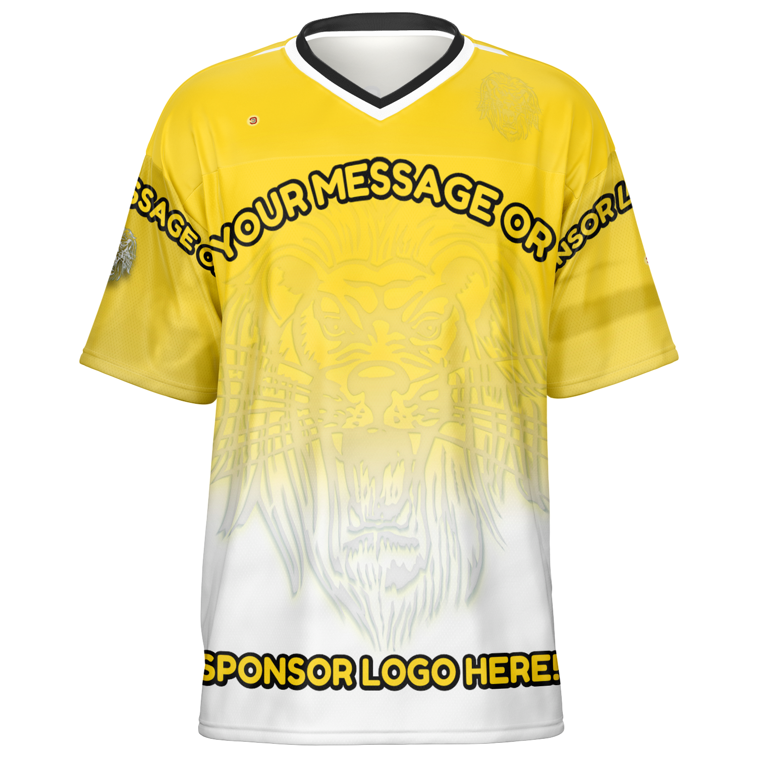  Just Being You, Your Way!-Activewear for Dudes | Add your text for free to this customizable all-over-printed football shirt.-Football Jersey - AOP - LG P1