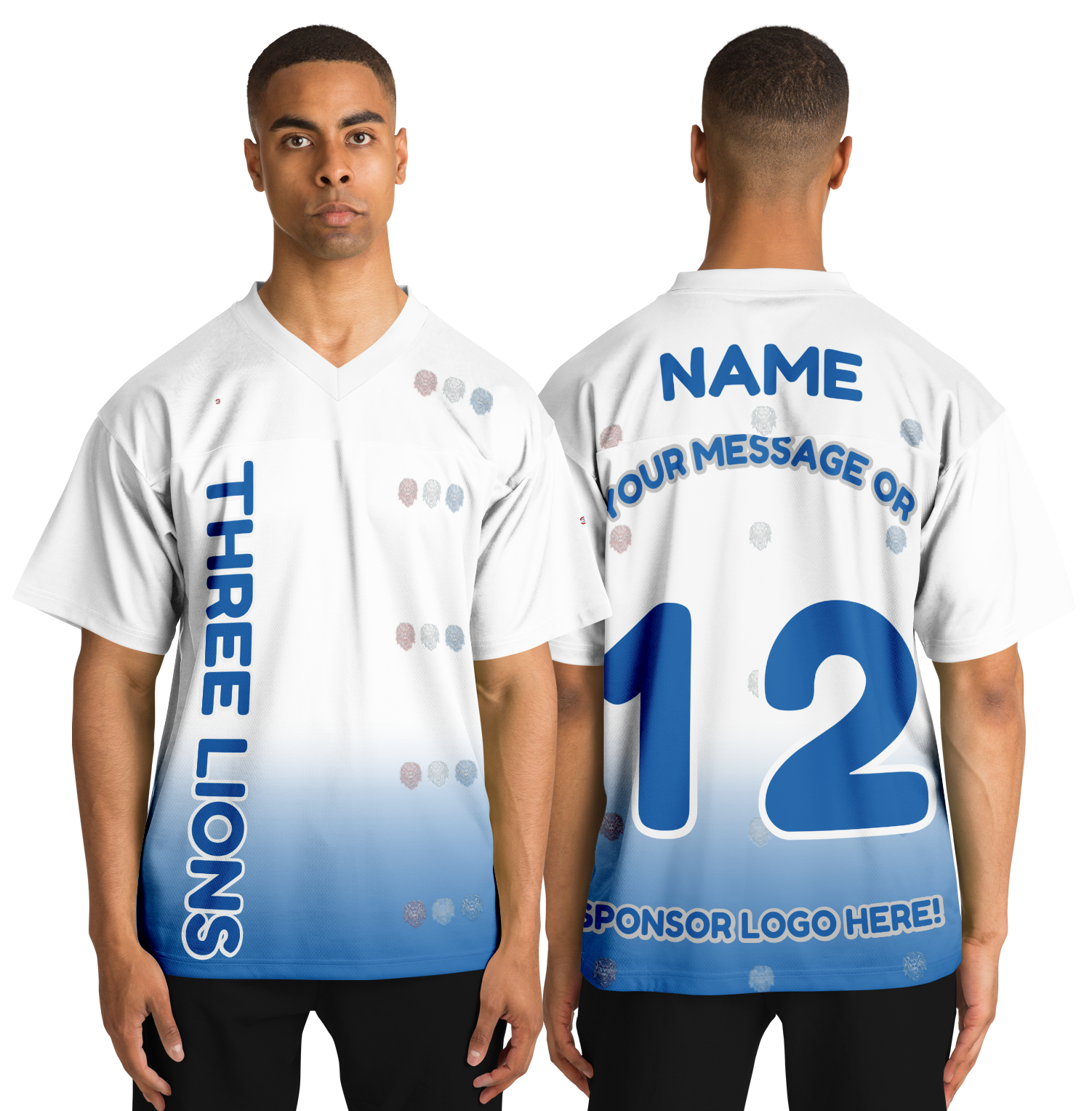  Just Being You, Your Way!-Activewear for Dudes | Get your best memories as the free style design for your next football shirt. Any design and base color!-Football Jersey - AOP - FREE STYLE LG P2P3