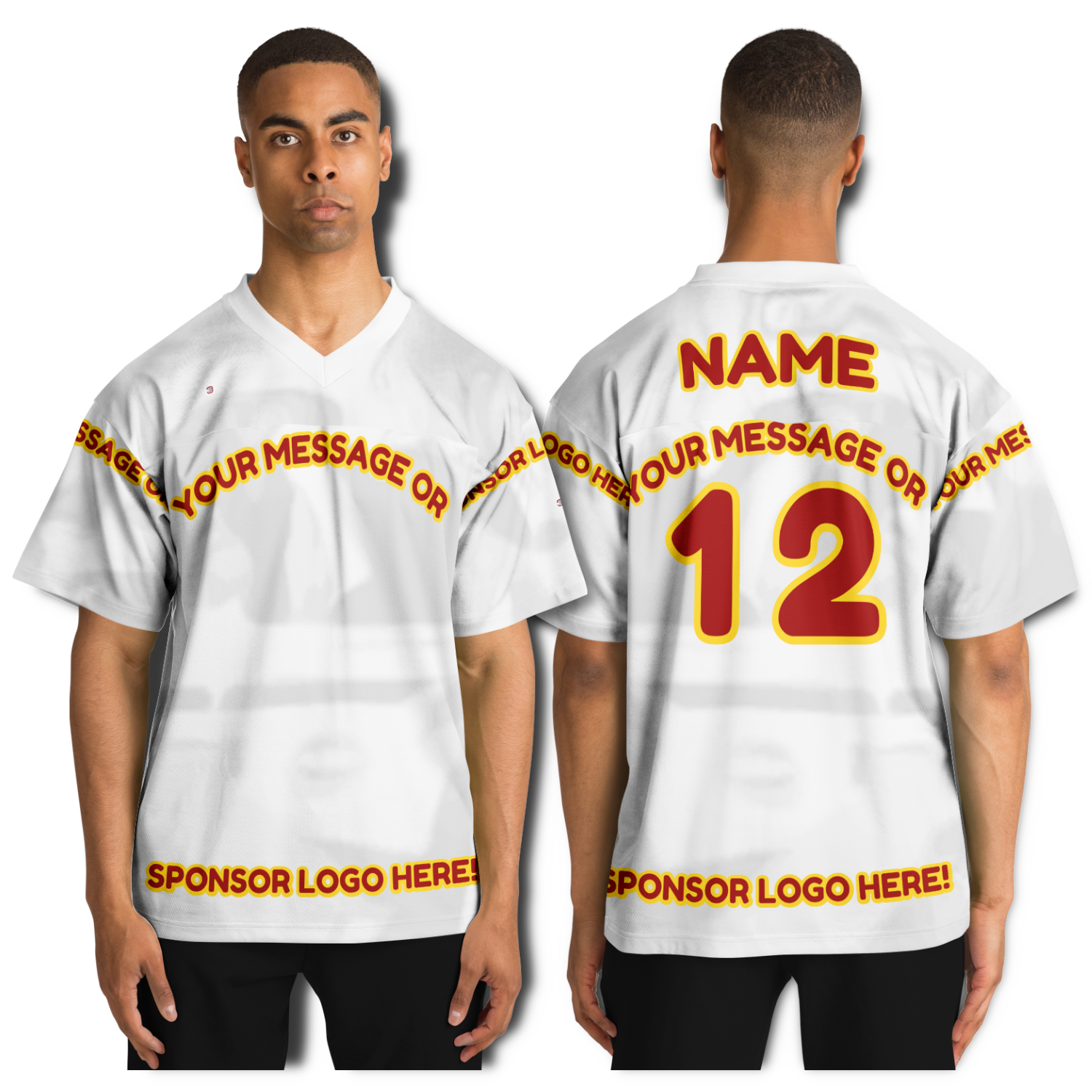  Just Being You, Your Way!-Activewear for Dudes | Get your best memories as the free style design for your next football shirt. Any design and base color!-Football Jersey - AOP - AC P0P1