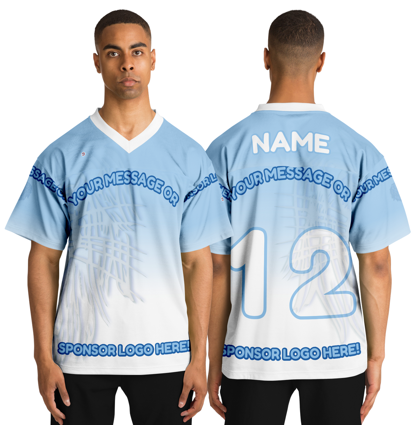  Just Being You, Your Way!-Activewear for Dudes | Get your best memories as the free style design for your next football shirt. Any design and base color!-Football Jersey - AOP - FREE STYLE LG P2P3