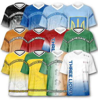  Just Being You, Your Way!-Activewear for Dudes | Get your best memories as the free style design for your next football shirt. Any design and base color!-Football Jersey - AOP - FREE STYLE LG P2P3