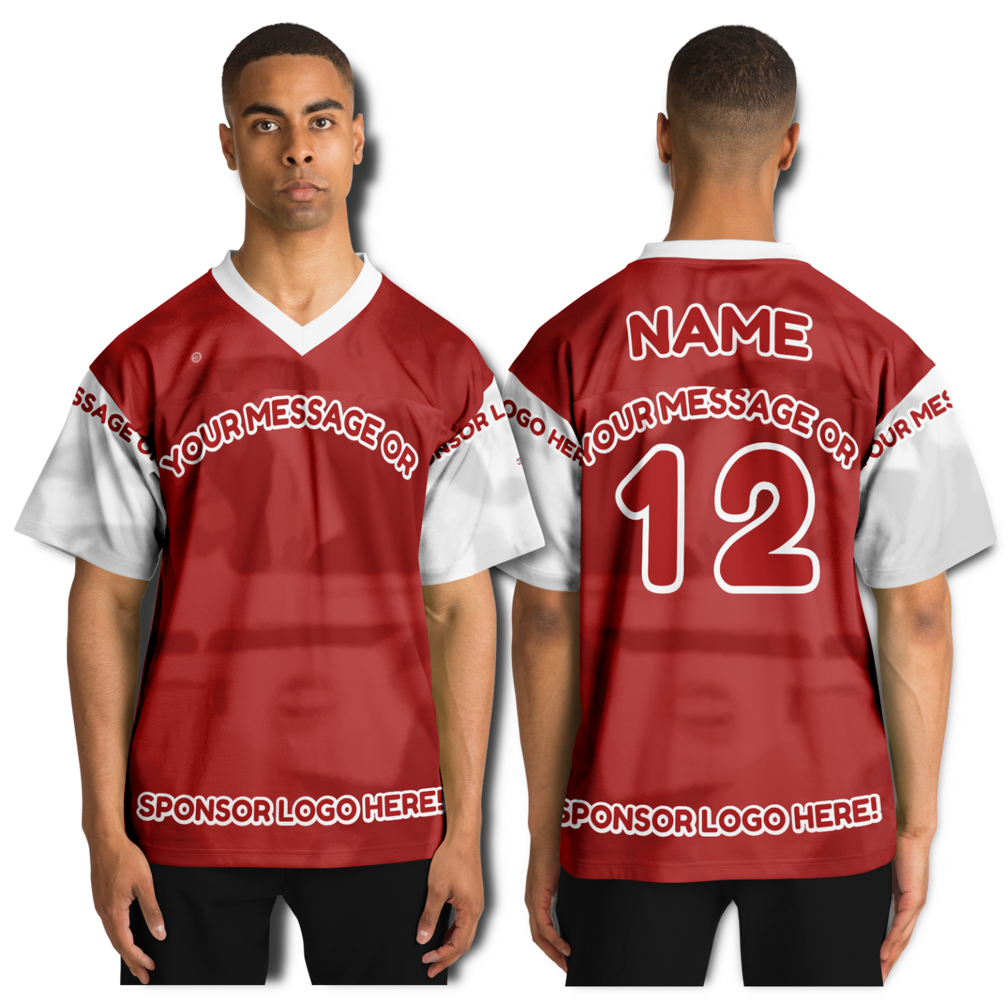  Just Being You, Your Way!-Activewear for Dudes | Get your best memories as the free style design for your next football shirt. Any design and base color!-Football Jersey - AOP - AC P0P1