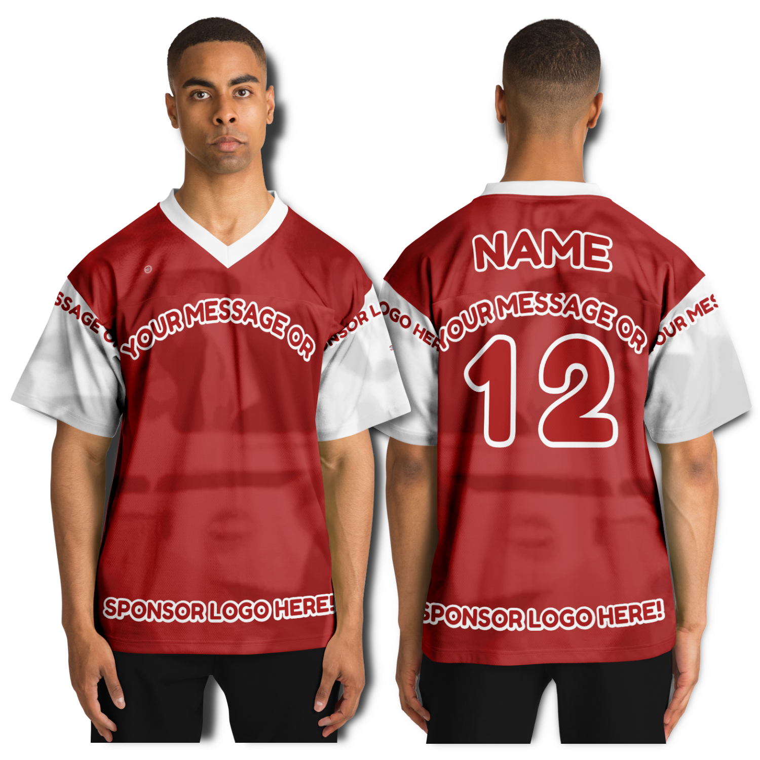  Just Being You, Your Way!-Activewear for Dudes | Get your best memories as the free style design for your next football shirt. Any design and base color!-Football Jersey - AOP - AC P0P1