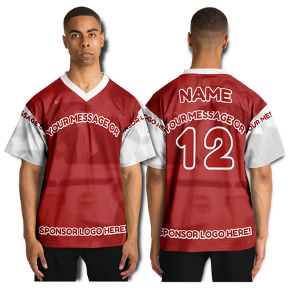  Just Being You, Your Way!-Activewear for Dudes | Get your best memories as the free style design for your next football shirt. Any design and base color!-Football Jersey - AOP - AC P0P1