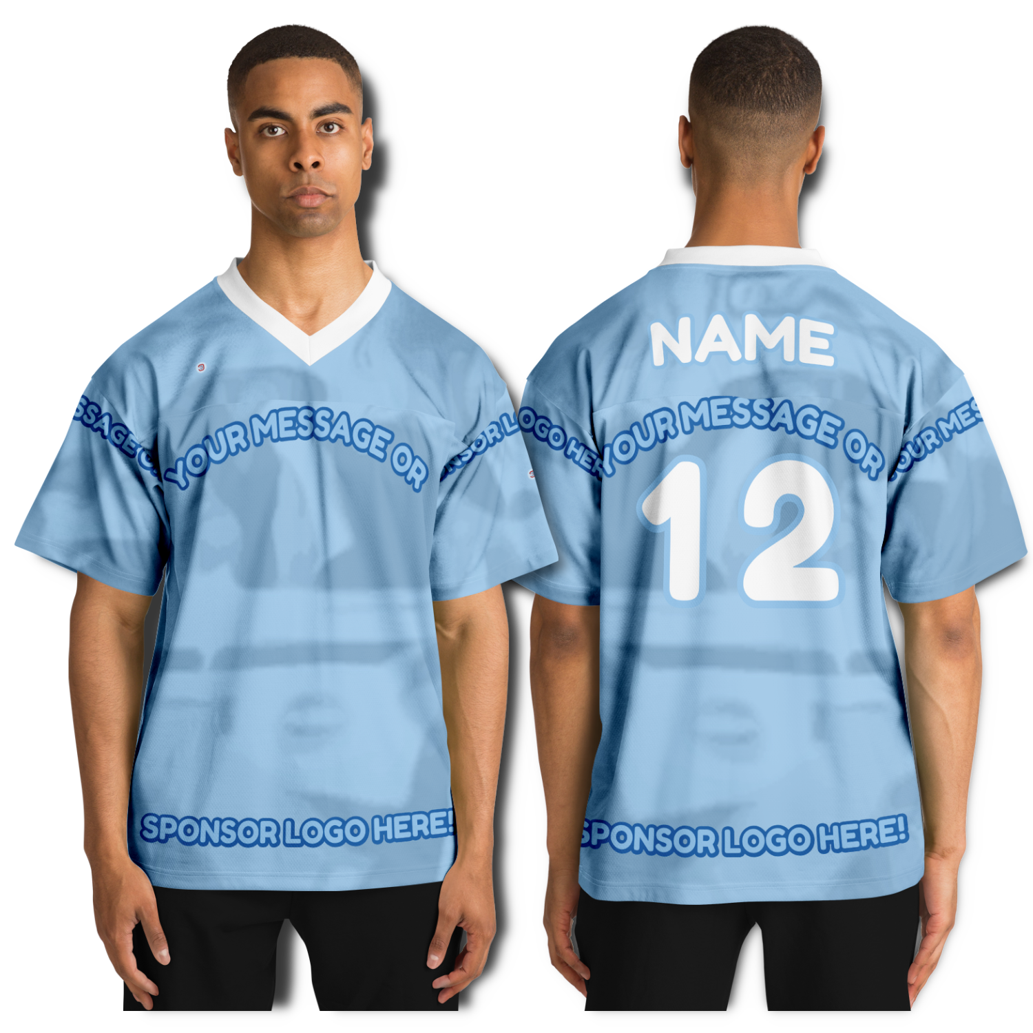  Just Being You, Your Way!-Activewear for Dudes | Get your best memories as the free style design for your next football shirt. Any design and base color!-Football Jersey - AOP - AC P0P1