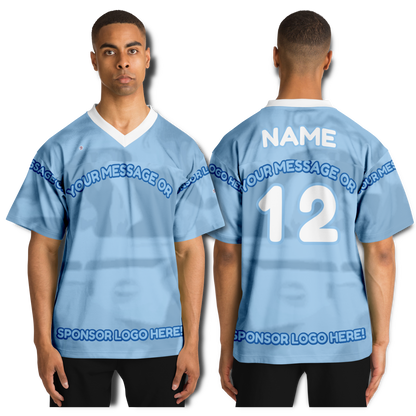  Just Being You, Your Way!-Activewear for Dudes | Get your best memories as the free style design for your next football shirt. Any design and base color!-Football Jersey - AOP - AC P0P1