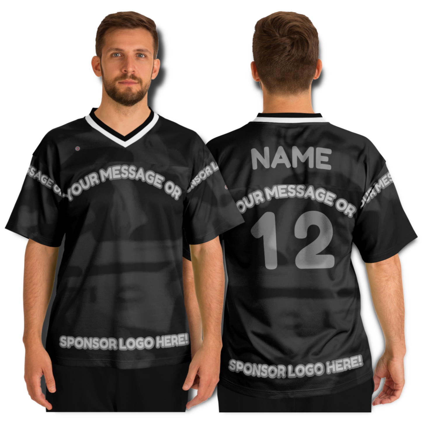  Just Being You, Your Way!-Activewear for Dudes | Get your best memories as the free style design for your next football shirt. Any design and base color!-Football Jersey - AOP - AC P0P1