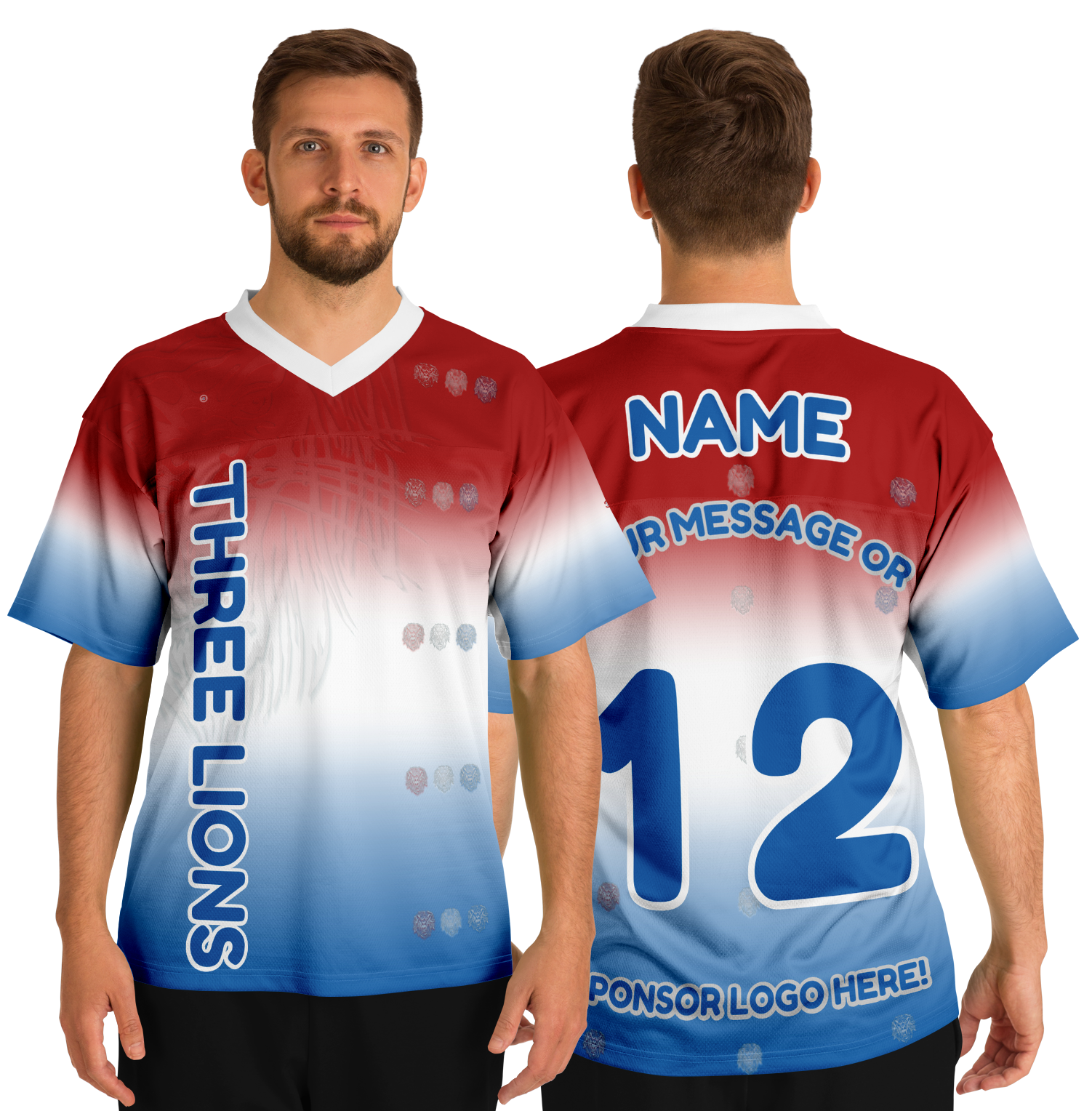  Just Being You, Your Way!-Activewear for Dudes | Get your best memories as the free style design for your next football shirt. Any design and base color!-Football Jersey - AOP - FREE STYLE LG P2P3