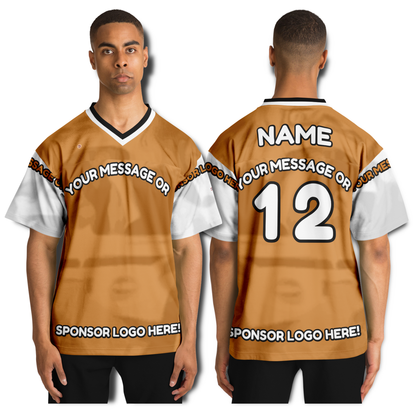  Just Being You, Your Way!-Activewear for Dudes | Get your best memories as the free style design for your next football shirt. Any design and base color!-Football Jersey - AOP - AC P0P1