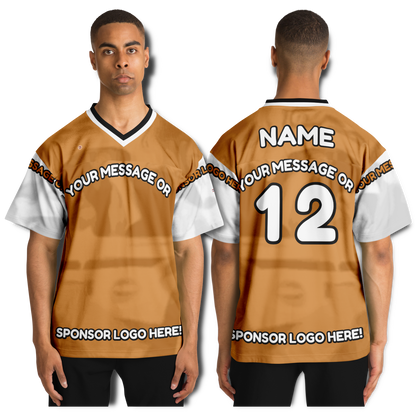  Just Being You, Your Way!-Activewear for Dudes | Get your best memories as the free style design for your next football shirt. Any design and base color!-Football Jersey - AOP - AC P0P1