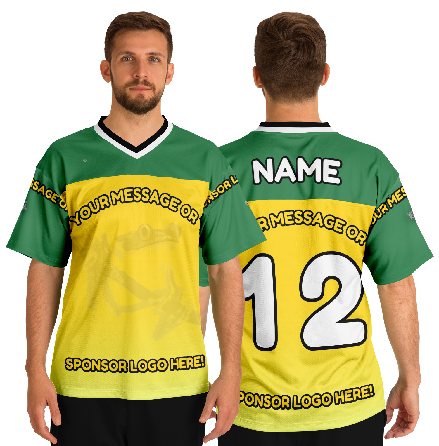  Just Being You, Your Way!-Activewear for Dudes | Get your best memories as the free style design for your next football shirt. Any design and base color!-Football Jersey - AOP - FREE STYLE LG P2P3
