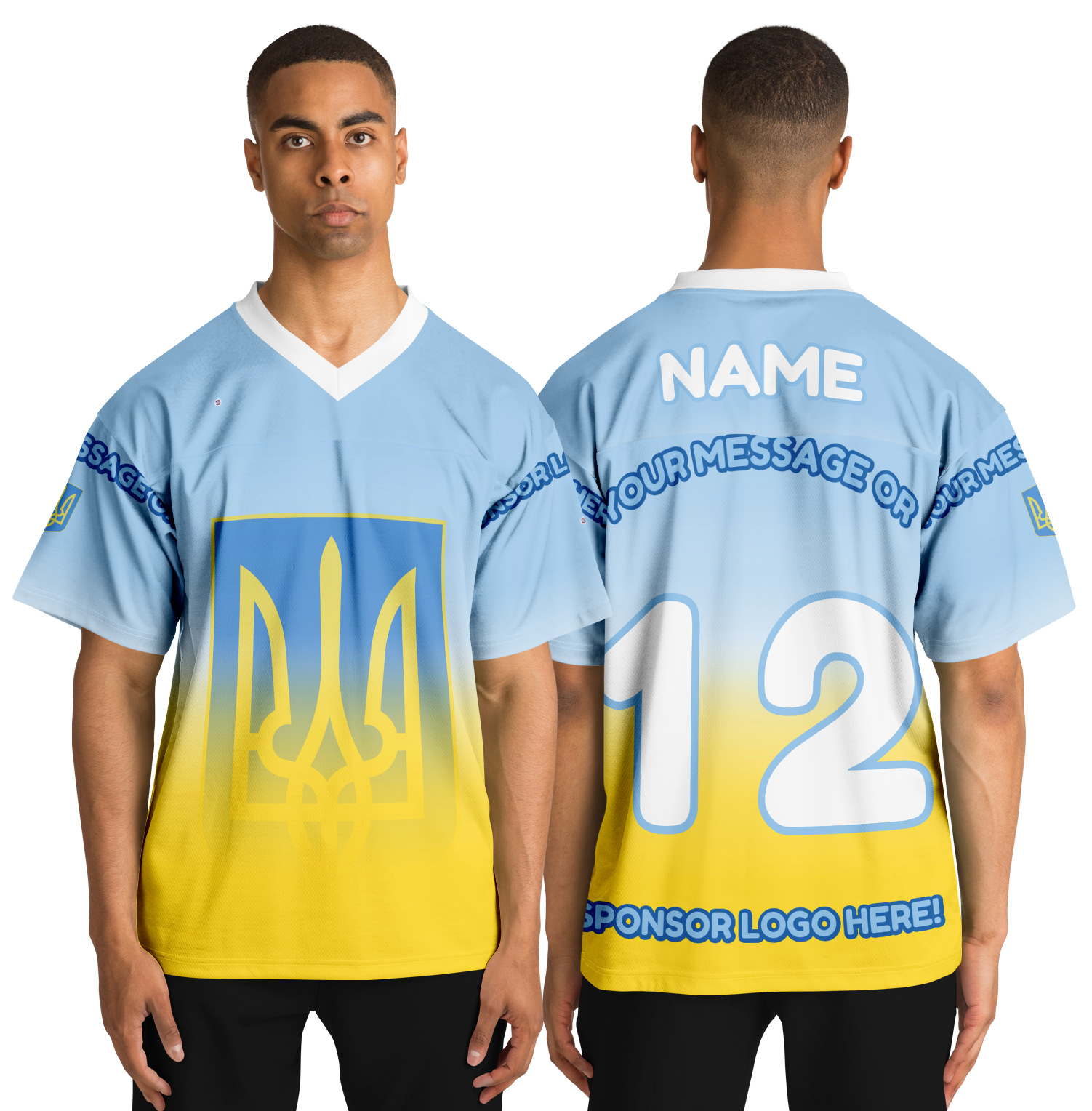  Just Being You, Your Way!-Activewear for Dudes | Get your best memories as the free style design for your next football shirt. Any design and base color!-Football Jersey - AOP - FREE STYLE LG P2P3