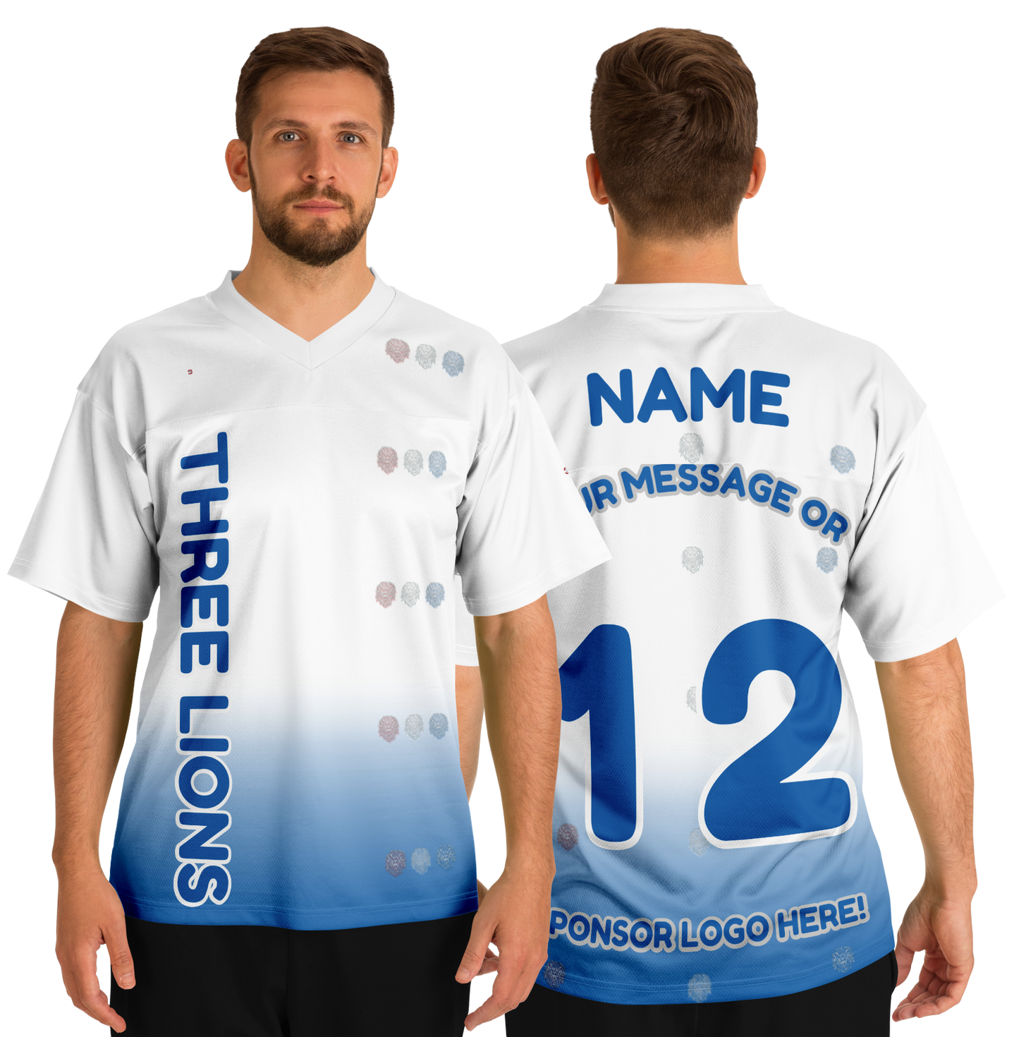  Just Being You, Your Way!-Activewear for Dudes | Get your best memories as the free style design for your next football shirt. Any design and base color!-Football Jersey - AOP - FREE STYLE LG P2P3