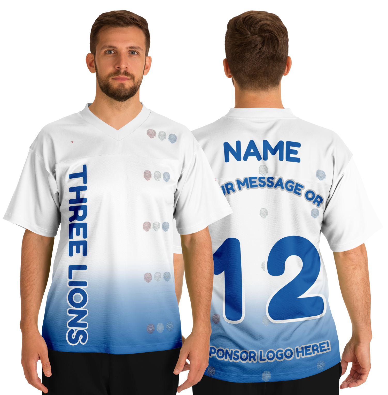  Just Being You, Your Way!-Activewear for Dudes | Get your best memories as the free style design for your next football shirt. Any design and base color!-Football Jersey - AOP - FREE STYLE LG P2P3