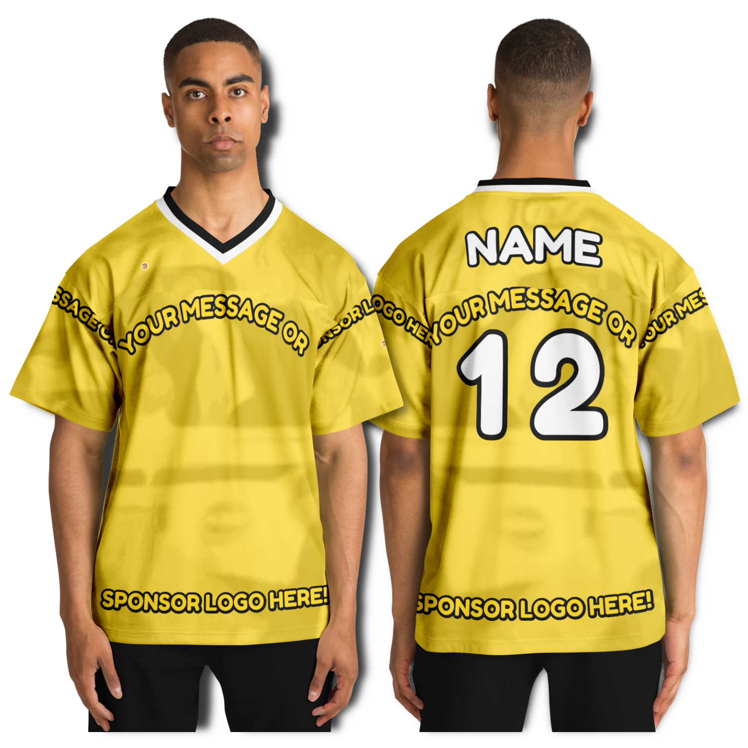  Just Being You, Your Way!-Activewear for Dudes | Get your best memories as the free style design for your next football shirt. Any design and base color!-Football Jersey - AOP - AC P0P1