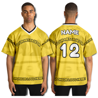  Just Being You, Your Way!-Activewear for Dudes | Get your best memories as the free style design for your next football shirt. Any design and base color!-Football Jersey - AOP - AC P0P1