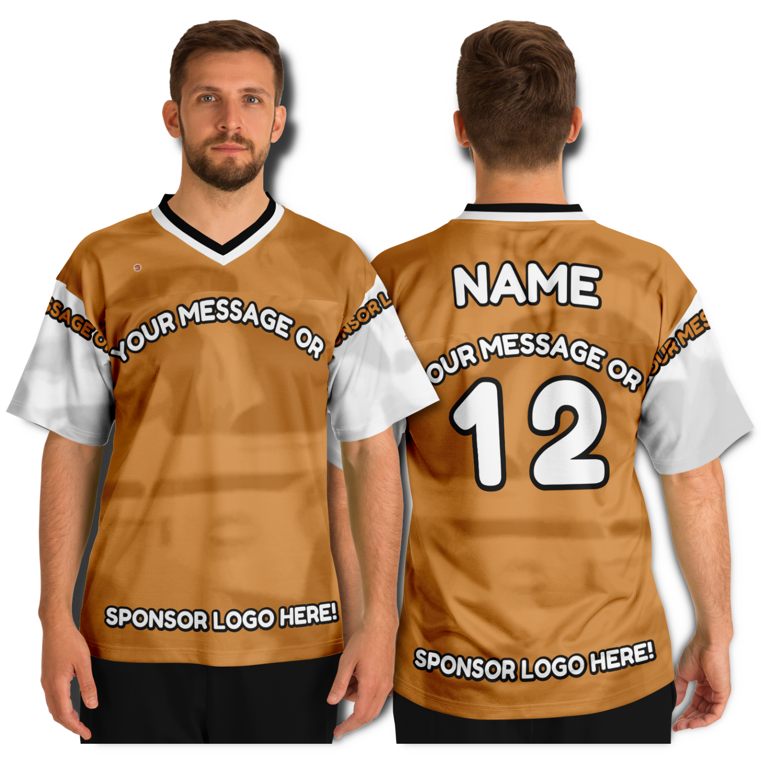  Just Being You, Your Way!-Activewear for Dudes | Get your best memories as the free style design for your next football shirt. Any design and base color!-Football Jersey - AOP - AC P0P1