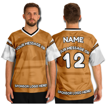  Just Being You, Your Way!-Activewear for Dudes | Get your best memories as the free style design for your next football shirt. Any design and base color!-Football Jersey - AOP - AC P0P1