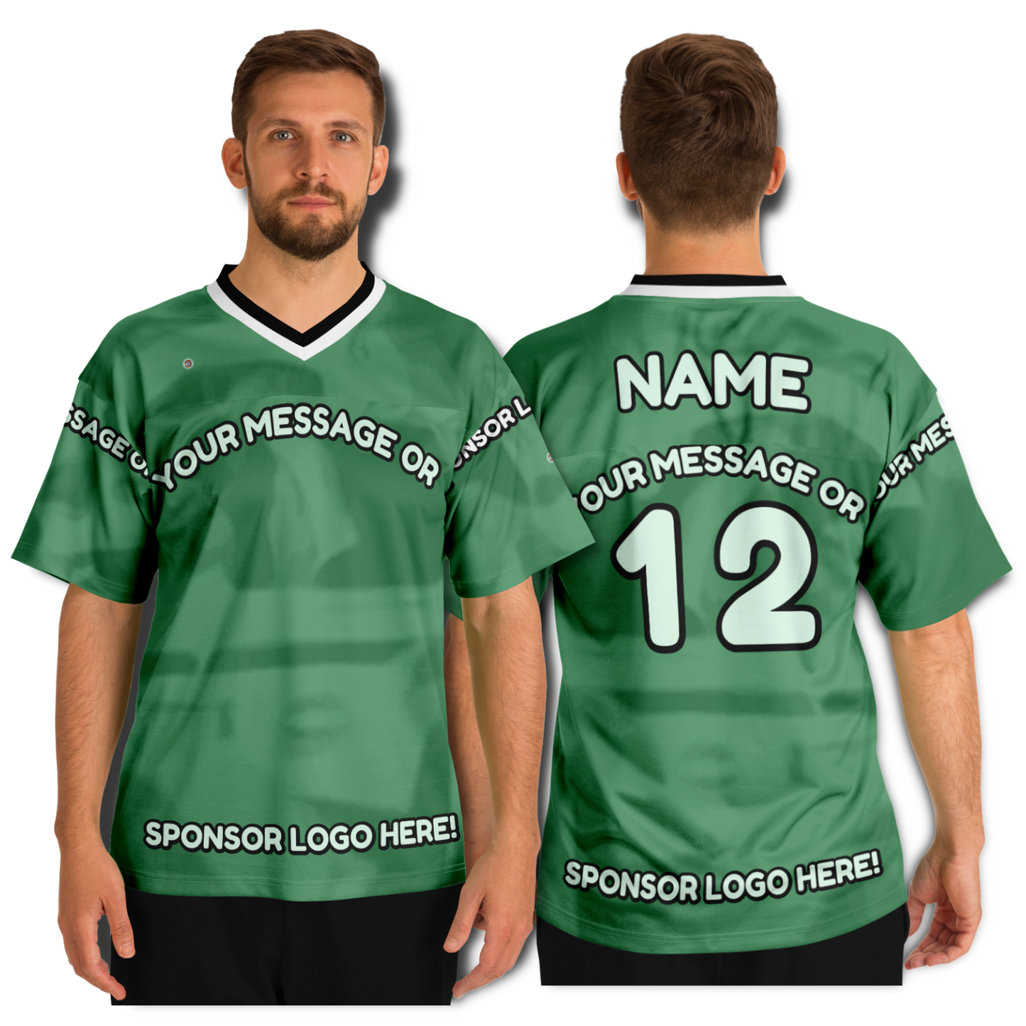  Just Being You, Your Way!-Activewear for Dudes | Get your best memories as the free style design for your next football shirt. Any design and base color!-Football Jersey - AOP - AC P0P1