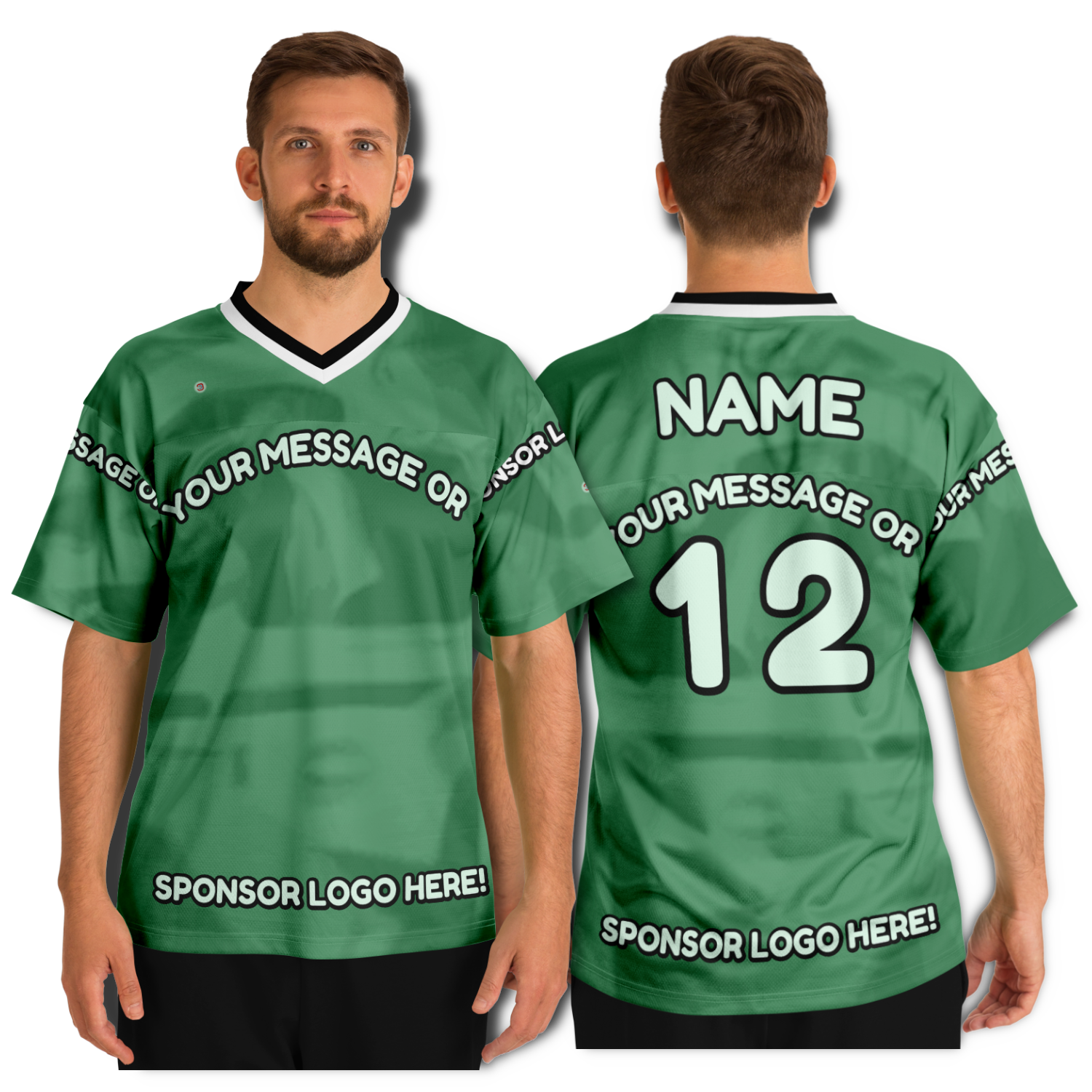  Just Being You, Your Way!-Activewear for Dudes | Get your best memories as the free style design for your next football shirt. Any design and base color!-Football Jersey - AOP - AC P0P1