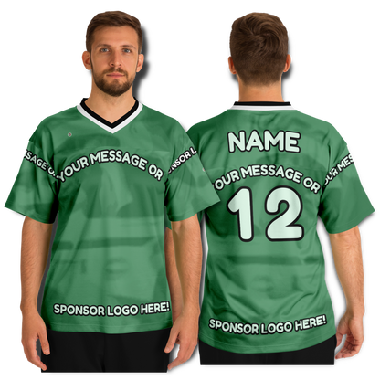  Just Being You, Your Way!-Activewear for Dudes | Get your best memories as the free style design for your next football shirt. Any design and base color!-Football Jersey - AOP - AC P0P1