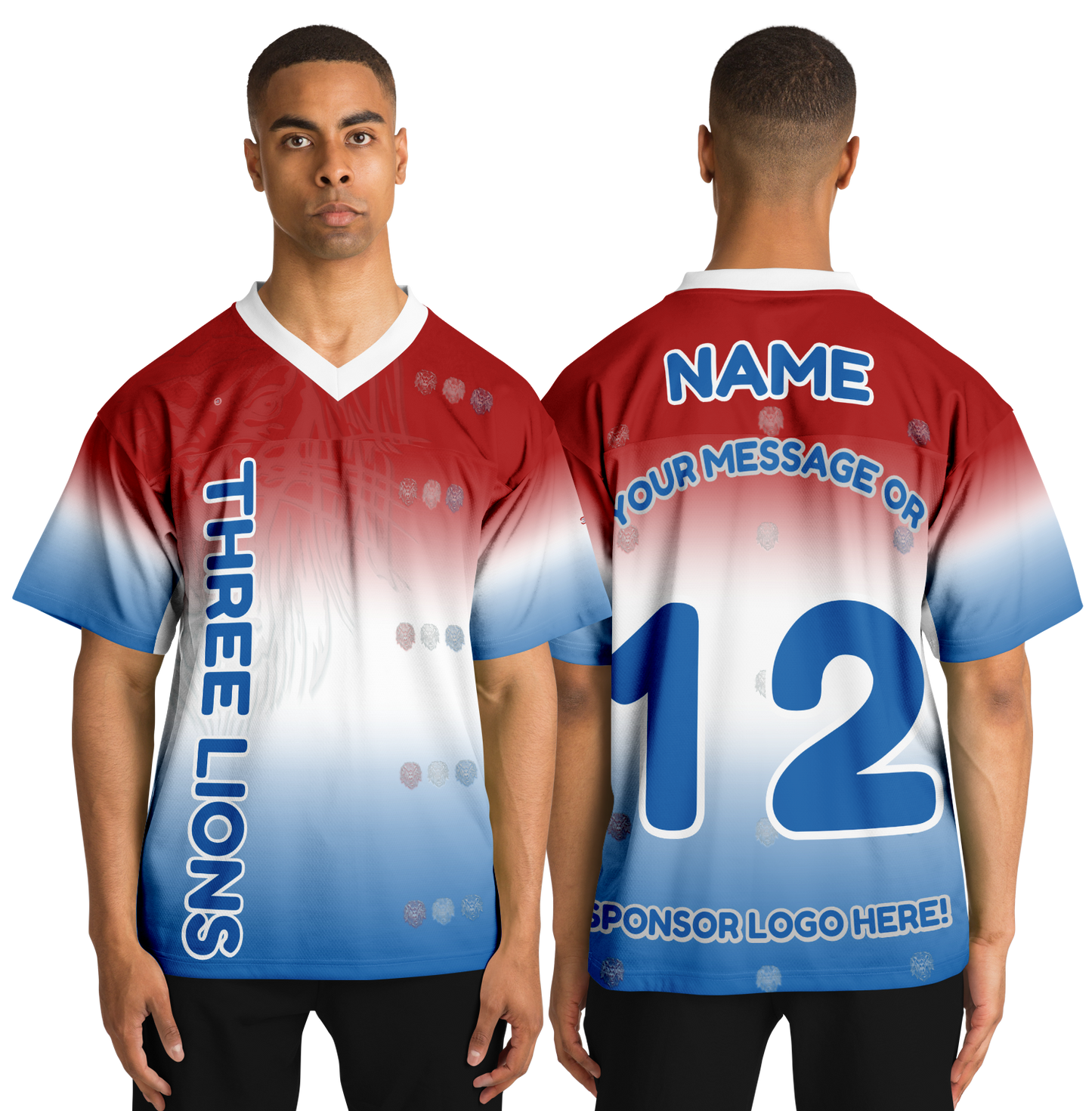  Just Being You, Your Way!-Activewear for Dudes | Get your best memories as the free style design for your next football shirt. Any design and base color!-Football Jersey - AOP - FREE STYLE LG P2P3