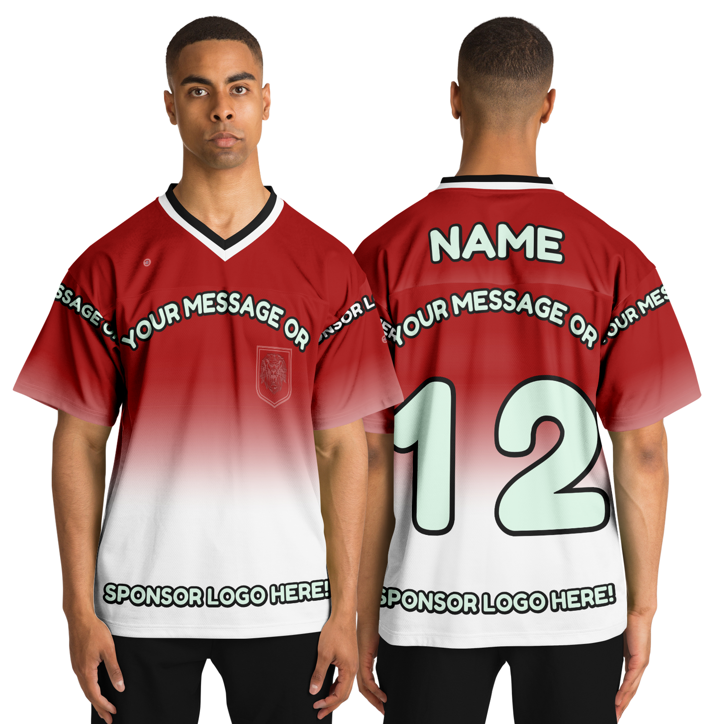  Just Being You, Your Way!-Activewear for Dudes | Get your best memories as the free style design for your next football shirt. Any design and base color!-Football Jersey - AOP - FREE STYLE LG P2P3