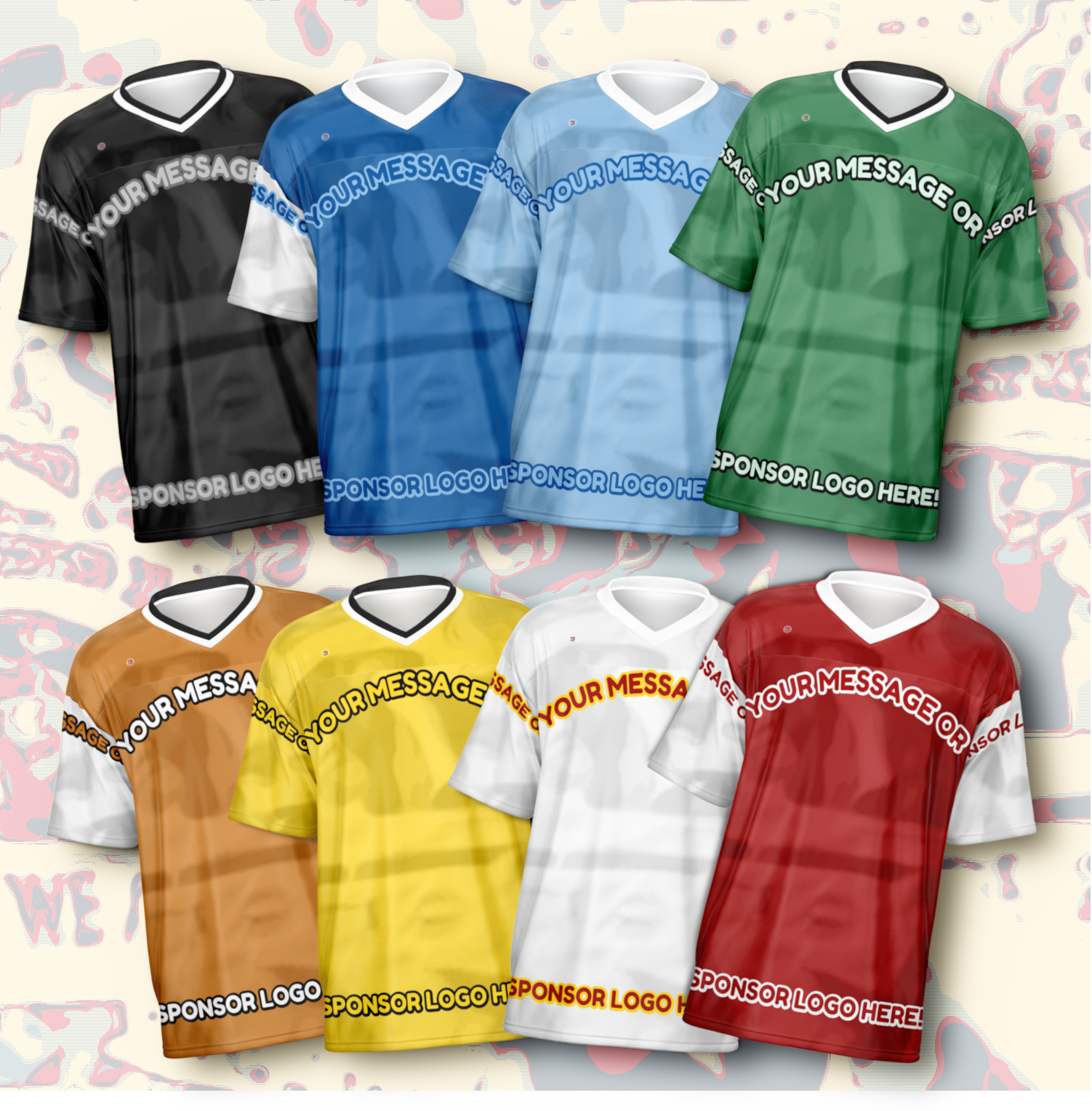  Just Being You, Your Way!-Activewear for Dudes | Get your best memories as the free style design for your next football shirt. Any design and base color!-Football Jersey - AOP - AC P0P1