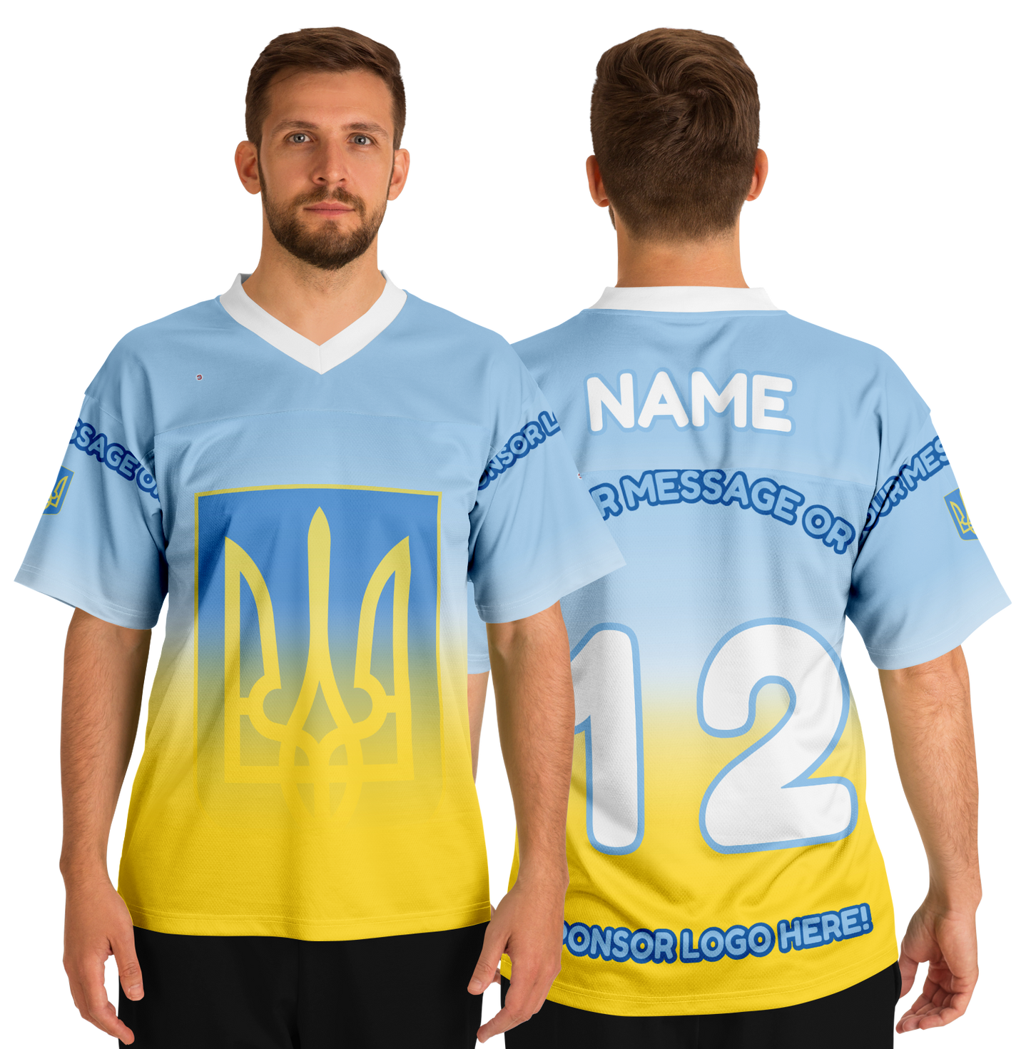  Just Being You, Your Way!-Activewear for Dudes | Get your best memories as the free style design for your next football shirt. Any design and base color!-Football Jersey - AOP - FREE STYLE LG P2P3