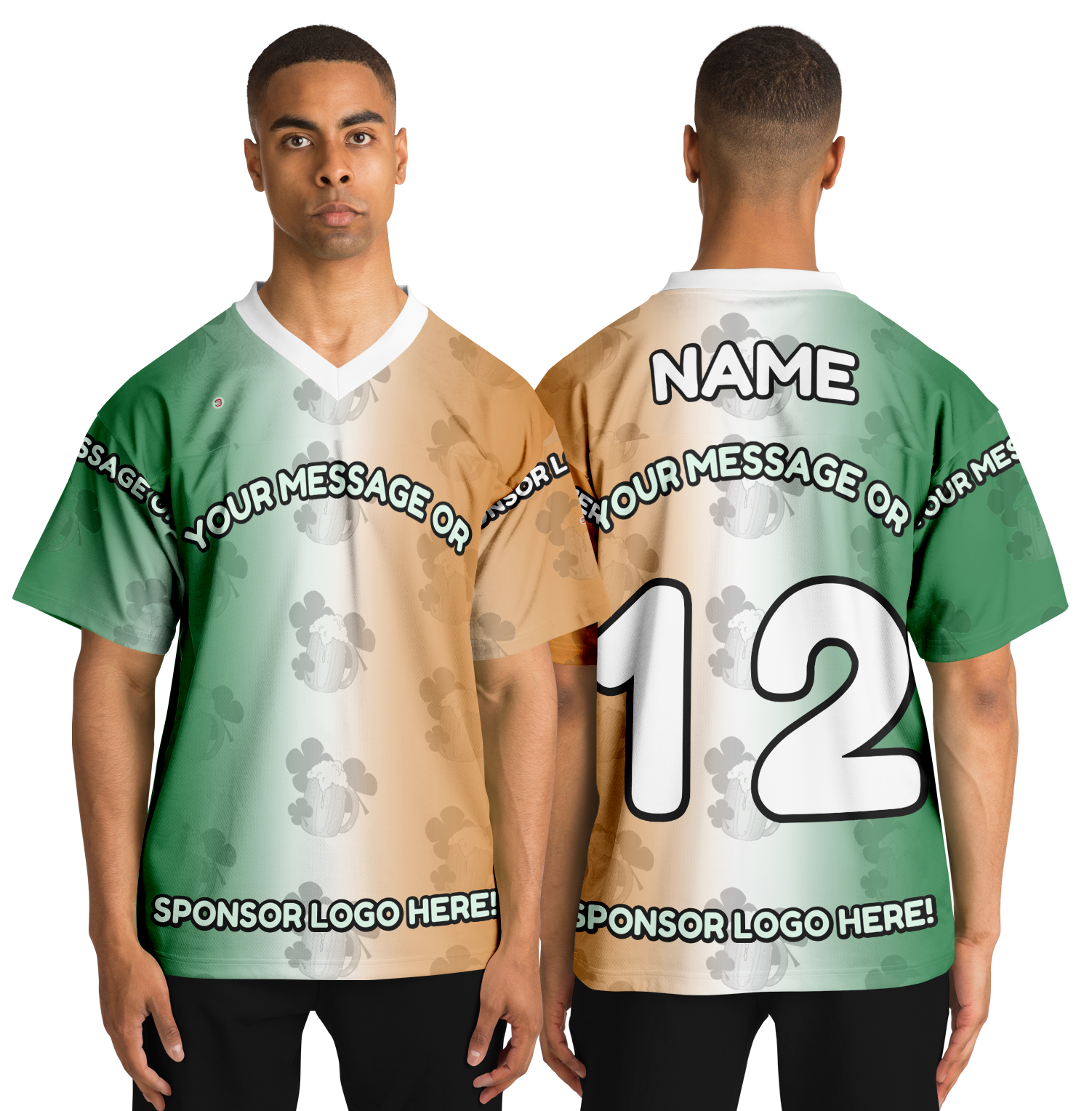  Just Being You, Your Way!-Activewear for Dudes | Get your best memories as the free style design for your next football shirt. Any design and base color!-Football Jersey - AOP - FREE STYLE LG P2P3